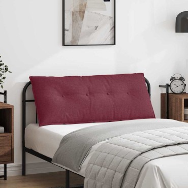 vidaXL Μαξιλάρι Πλάτης Κόκκινο 120 x 19 x 50 εκ ύφασμα