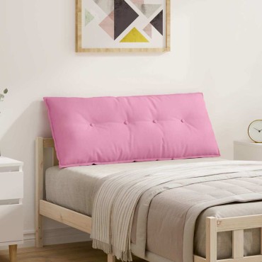 vidaXL Μαξιλάρι Πλάτης Ροζ 120 x 19 x 50 εκ ύφασμα
