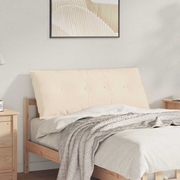 vidaXL Μαξιλάρι Πλάτης Μπεζ 120 x 50 cm Ύφασμα Μικροΐνας
