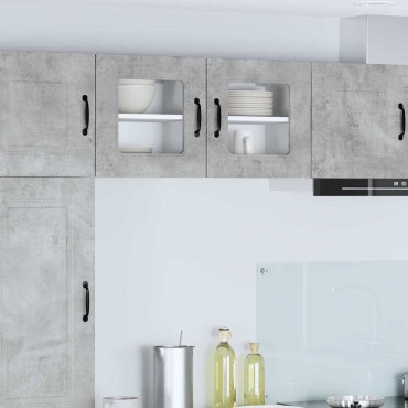 vidaXL Πάνελ πλυντηρίου πιάτων Kalmar Σκυρόδεμα Γκρι 40x31x40cm
