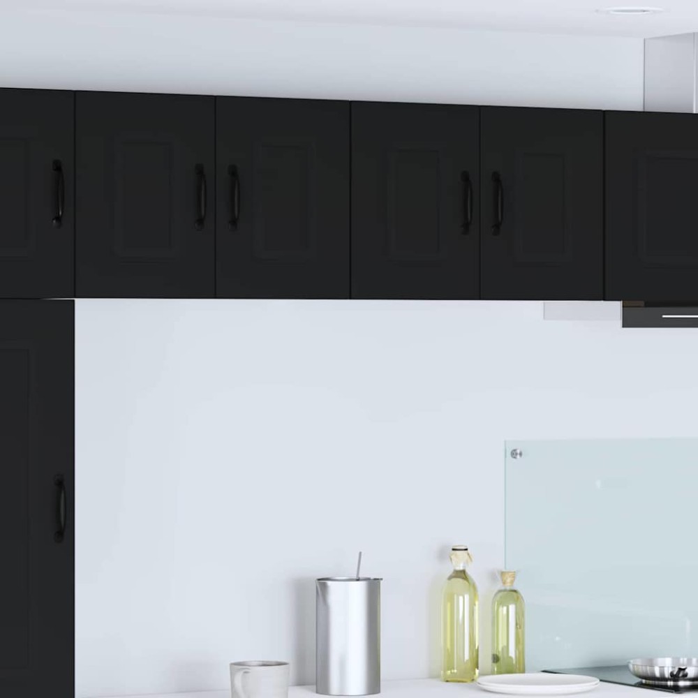 vidaXL Πάνελ πλυντηρίου πιάτων Kalmar Μαύρο 60x31x40 εκ