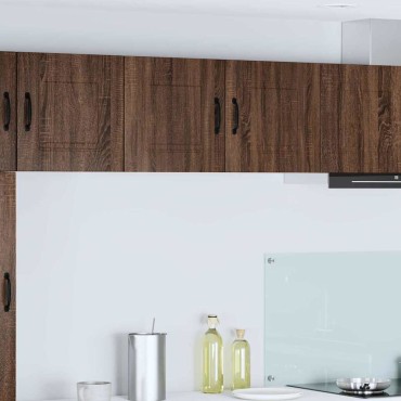 vidaXL Πάνελ πλυντηρίου πιάτων Kalmar Καφέ δρυς 80x31x40 εκ
