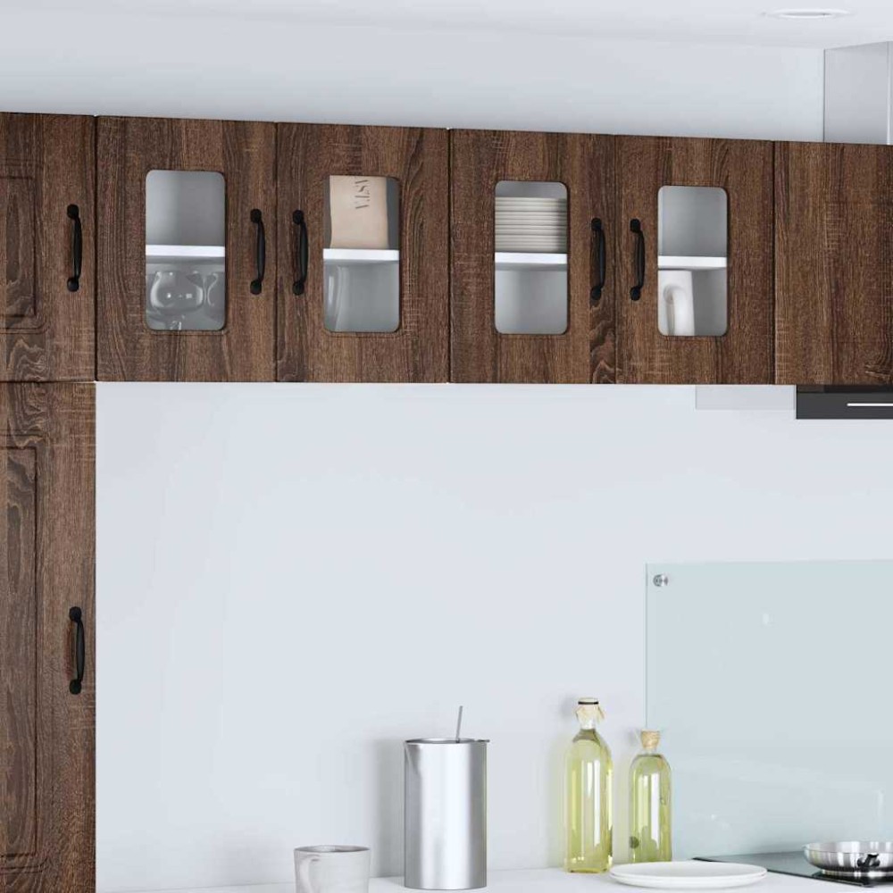 vidaXL Πάνελ πλυντηρίου πιάτων Kalmar Καφέ δρυς 60x31x40 εκ
