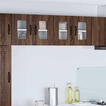 vidaXL Πάνελ πλυντηρίου πιάτων Kalmar Καφέ δρυς 60x31x40 εκ