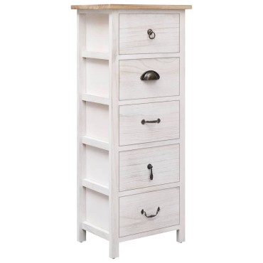 vidaXL Βοηθητικό Ντουλάπι 35x25x87cm από Ξύλο Παυλώνιας