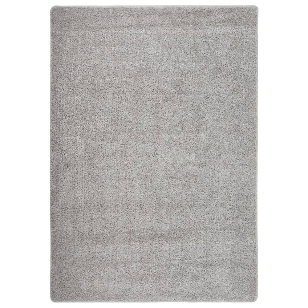 vidaXL Χαλί Shaggy Αντιολισθητικό Ανοιχτό Γκρι 160x230cm