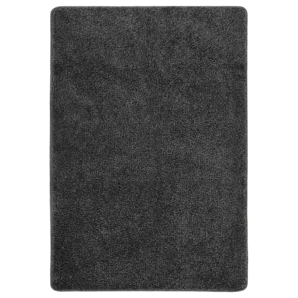 vidaXL Χαλί Shaggy Αντιολισθητικό Σκούρο Γκρι 120x170cm