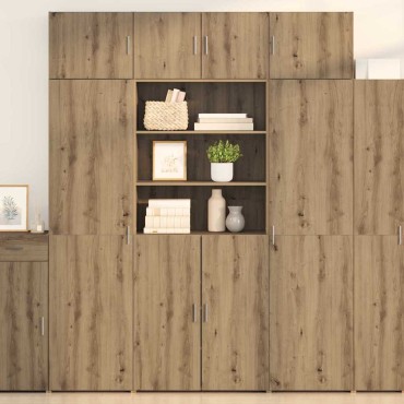 vidaXL Ντουλάπι αποθήκευσης Artisan Oak 80x42,5x225 εκ 1 τεμ.