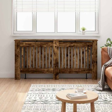 vidaXL Καπάκι Καλοριφέρ Καπνιστό Δρύς 172 x 19 x 81,5 cm