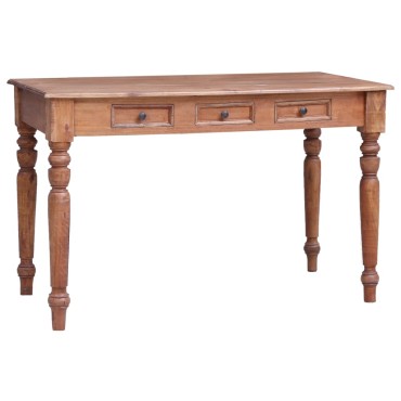 vidaXL Γραφείο με Συρτάρια 117x57x75cm από Μασίφ Μαόνι 1 τεμ.