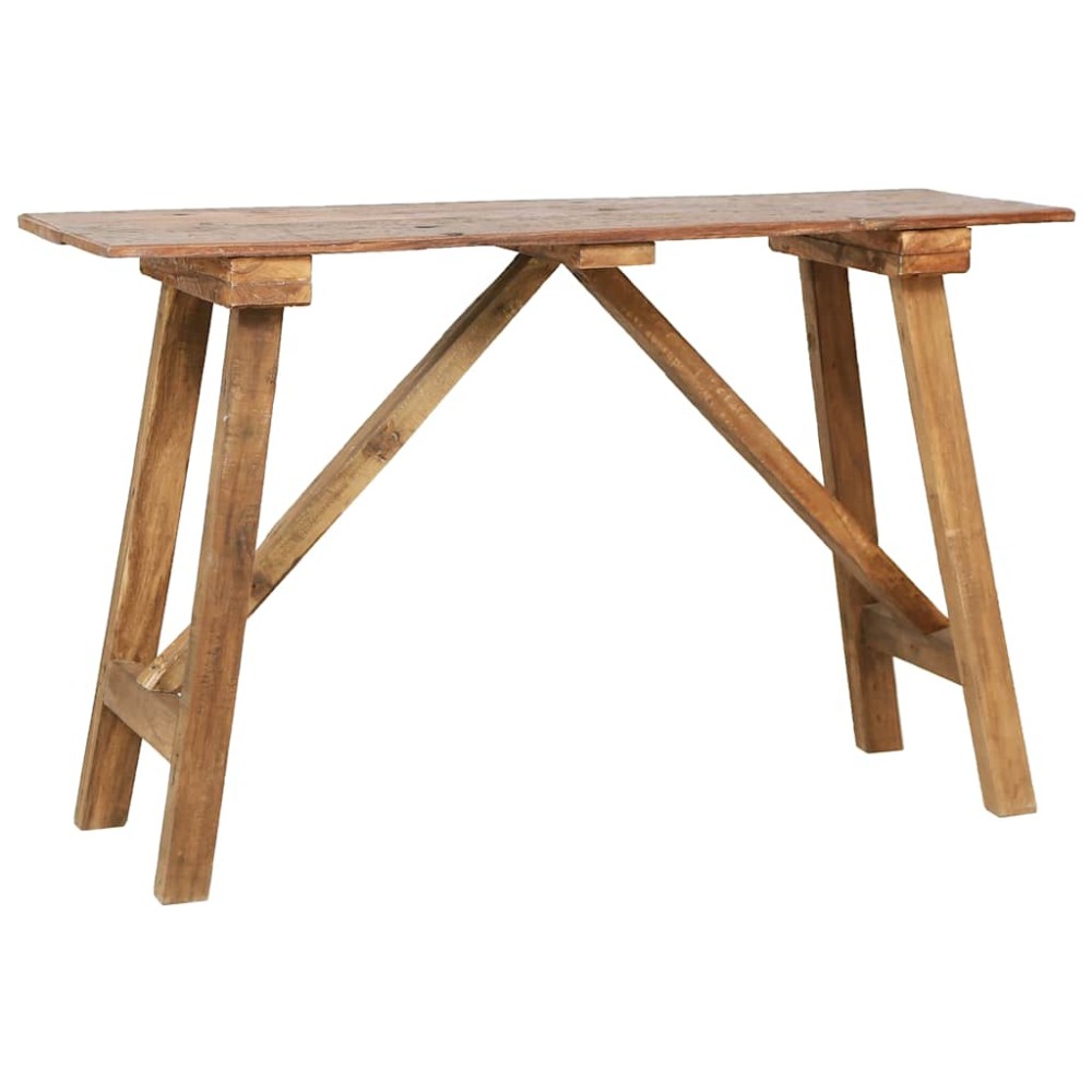 vidaXL Τραπέζι Κονσόλα 130x40x80cm από Μείγμα Ανακυκλωμένου Ξύλου 1 τεμ.