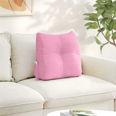 vidaXL Μαξιλάρι Πλάτης Ροζ 45 x 24 x 50 εκ ύφασμα