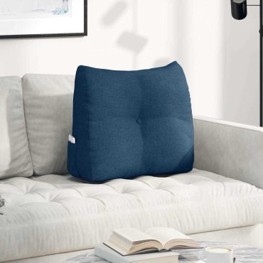 vidaXL Μαξιλάρι Πλάτης Μπλε 60 x 24 x 50 εκ ύφασμα