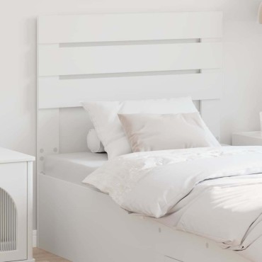 vidaXL Κεφαλάρι Λευκό Επεξεργασμένο ξύλο 93x3x100cm 1 τεμ.