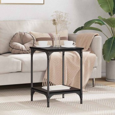 vidaXL Τραπεζάκι σαλονιού Μαύρη Οξυά 40x40x55 εκ 1 τεμ.