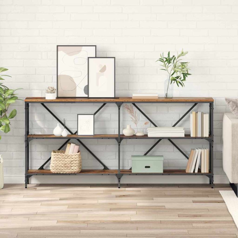 vidaXL Τραπέζι κονσόλας Παλιό ξύλο 160x30x75cm Επεξεργασμένο Ξύλο 1 τεμ.