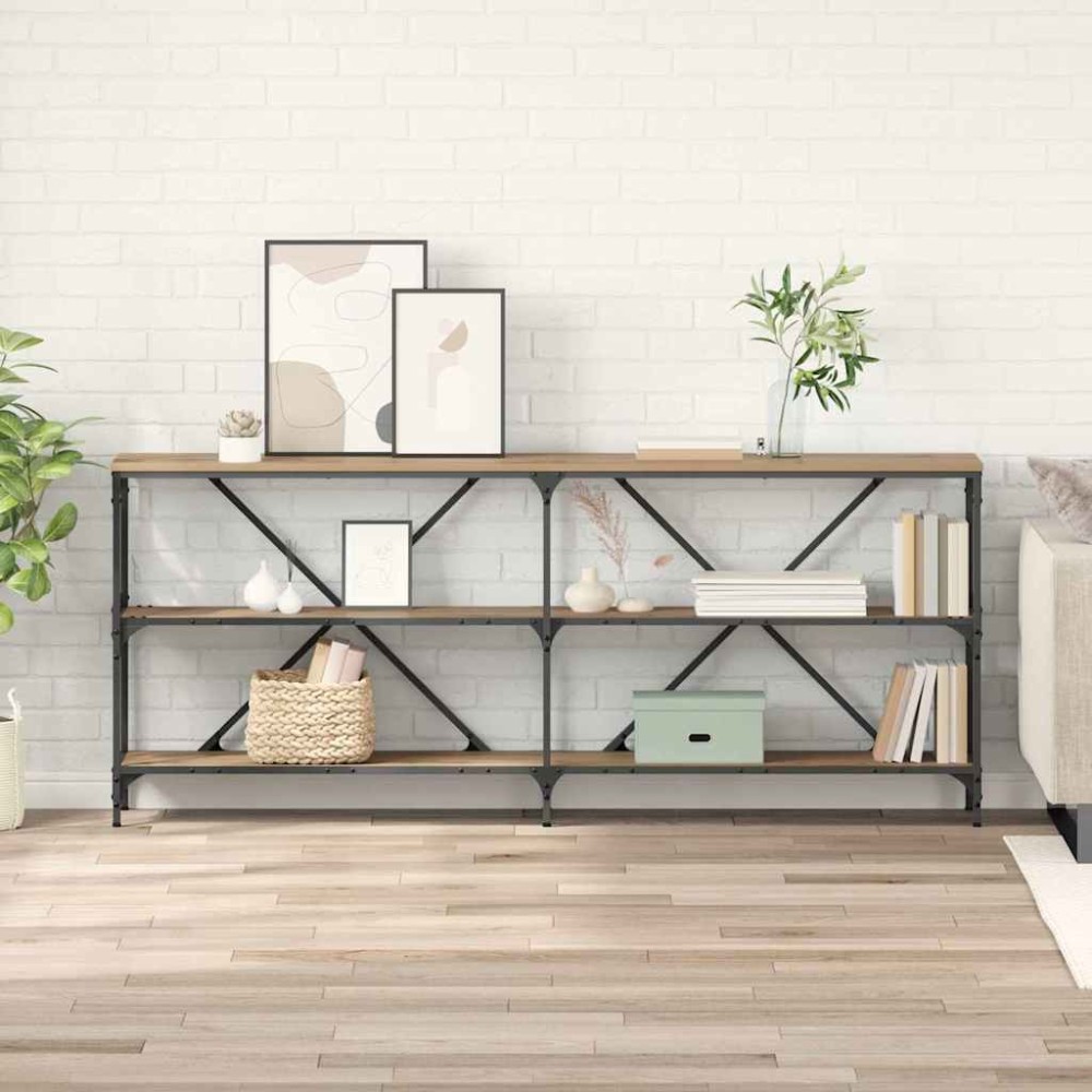 vidaXL Τραπέζι κονσόλας Artisan Oak 180x30x75 εκ 1 τεμ.