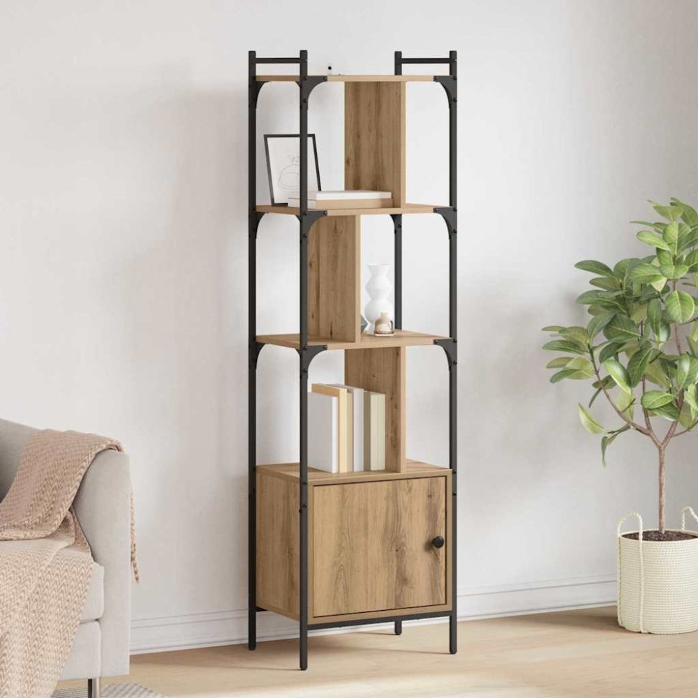 vidaXL Βιβλιοθήκη 6 επιπέδων 44,5x30x154,5cm Επεξεργασμένο Ξύλο 1 τεμ.