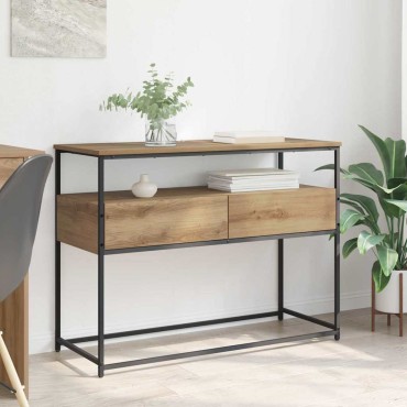 vidaXL Τραπέζι κονσόλας Artisan Oak 100x40x75cm 1 τεμ.