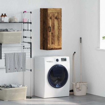 vidaXL Επιτοίχιο ντουλάπι Παλιό Ξύλο 34,5x34x90cm 1 τεμ.