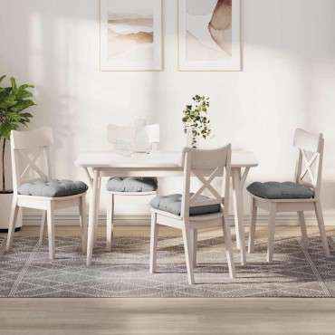 vidaXL Μαξιλάρια καθισμάτων 4 pcs Σκίουρος Γκρί 45x45x12cm