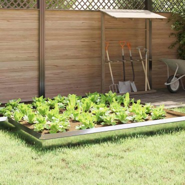 vidaXL Φράκτης σαλιγκαριών 50 x 3,5 x 25 εκ Επικαλυμμένος Χάλυβας