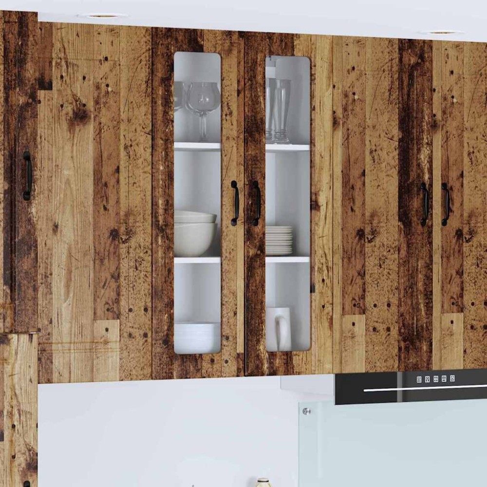 vidaXL Ραφιέρα τοίχου LUCCA Παλαιωμένο ξύλο 60x31x100cm