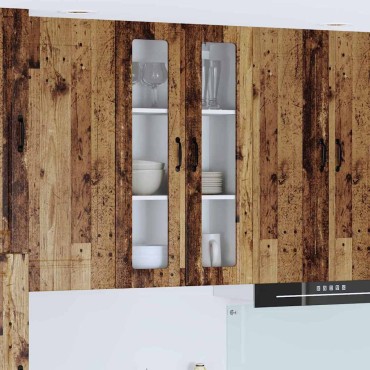 vidaXL Ραφιέρα τοίχου LUCCA Παλαιωμένο ξύλο 60x31x100cm