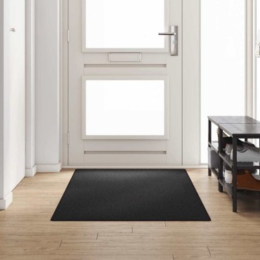 vidaXL Δερμάτινο Χαλί Ανθρακί 100x250cm 100% Πολυπροπυλένιο