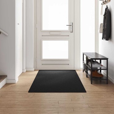 vidaXL Δερμάτινο Χαλί Ανθρακί 100x300cm 100% Πολυπροπυλένιο