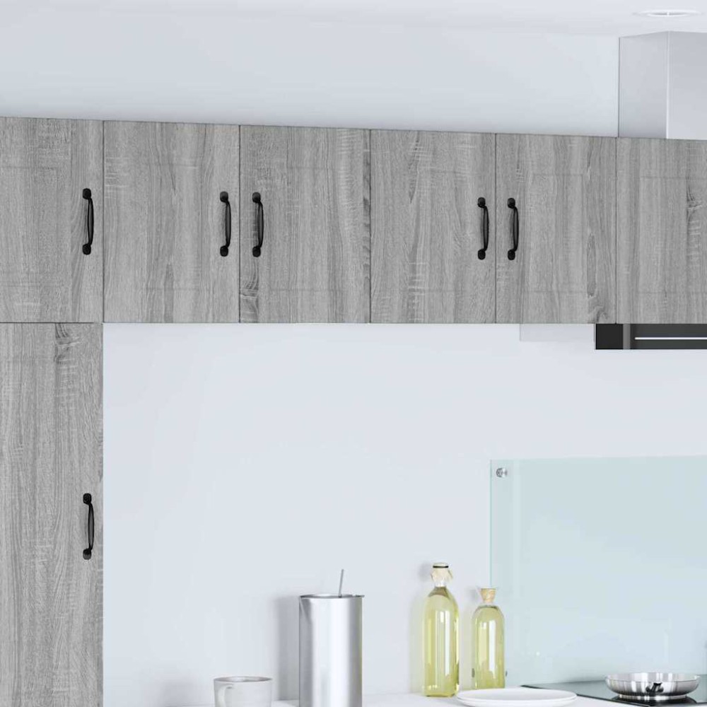 vidaXL Ντουλάπα Τοίχου PORTO Γκρίζο Σονομα 60x31x40 εκ