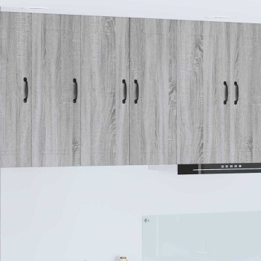 vidaXL Ντουλάπα Τοίχου PORTO Γκρίζο Σονομα 30x31x80cm