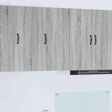 vidaXL Ντουλάπα Τοίχου PORTO Γκρίζο Σονομα 40x31x80cm