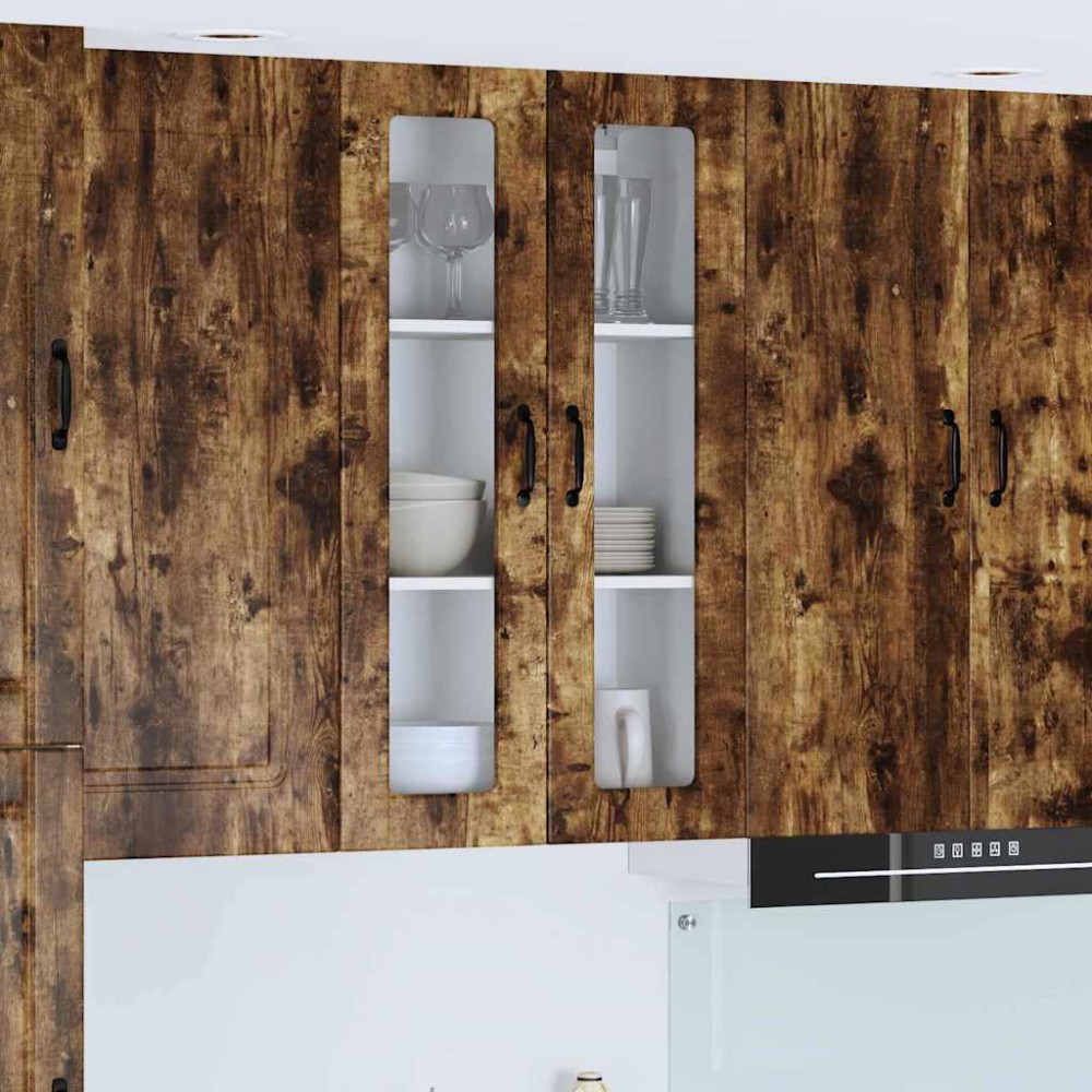 vidaXL Ραφιέρα τοίχου PORTO Καπνιστό Δρύς 60x31x100cm