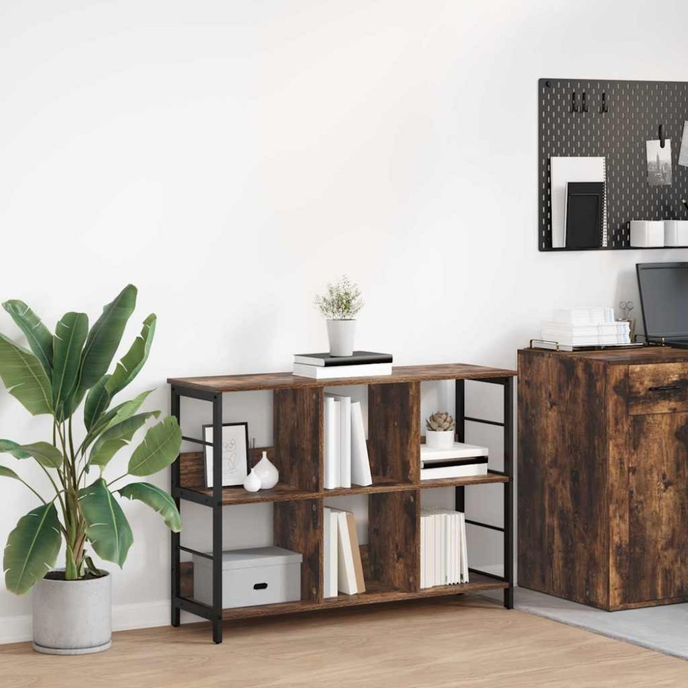 vidaXL Ράφι Βιβλίων 6 επιπέδων 102x32x72,5cm Επεξεργασμένο Ξύλο 1 τεμ.