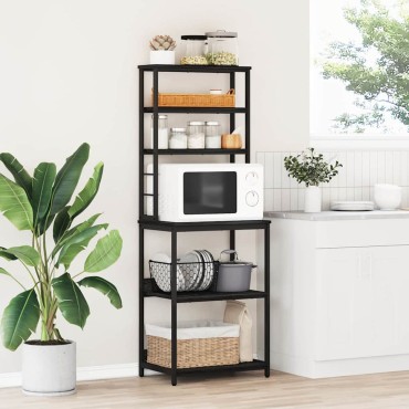 vidaXL Ράφι Κουζίνας 5 επιπέδων 60x40x168cm Επεξεργασμένο Ξύλο 1 τεμ.