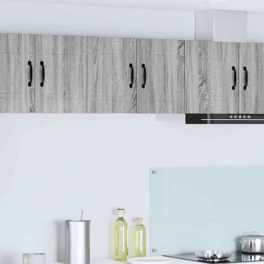 vidaXL Ντουλάπα Τοίχου PORTO Γκρίζο Σονομα 30x31x40cm
