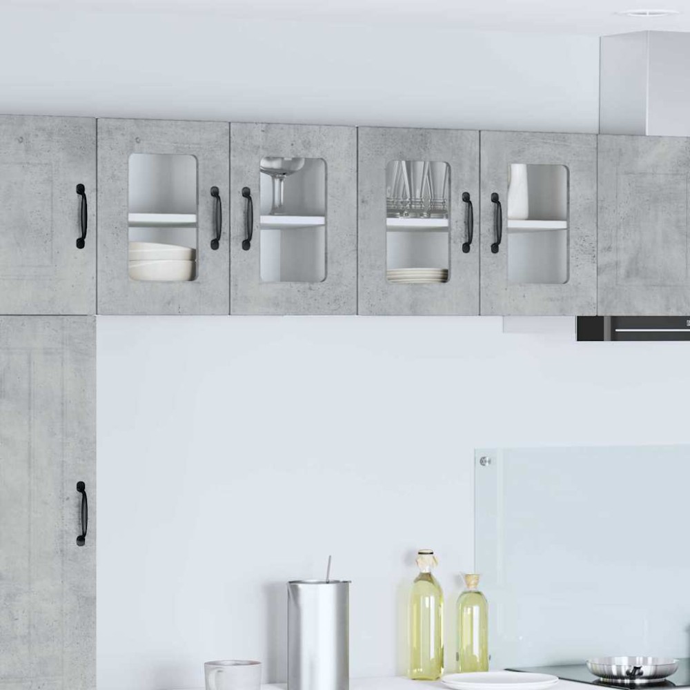 vidaXL Ραφιέρα τοίχου PORTO Σκυρόδεμα Γκρι 60x31x40 εκ