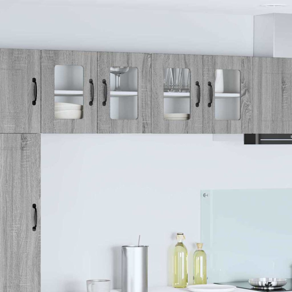 vidaXL Ραφιέρα τοίχου PORTO Γκρίζο Σονομα 60x31x40 εκ