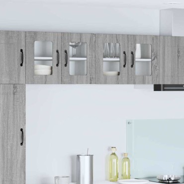 vidaXL Ραφιέρα τοίχου PORTO Γκρίζο Σονομα 60x31x40 εκ