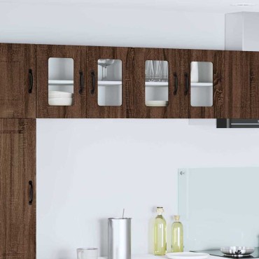 vidaXL Ραφιέρα τοίχου PORTO Καφέ δρυς 60x31x40 εκ