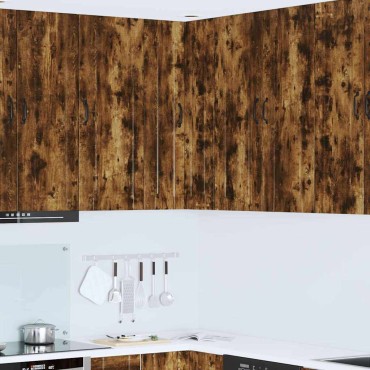 vidaXL Ντουλάπα Γωνίας PORTO Καπνιστό Δρύς 57x57x100cm