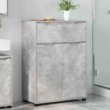 vidaXL Ντουλάπι Μπάνιου Σκυρόδεμα Γκρι 72,5x36,5x100 εκ 1 τεμ.