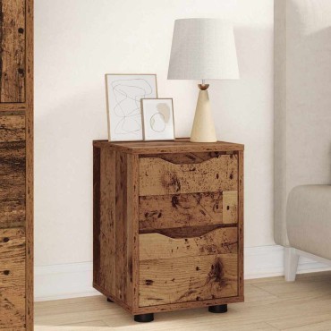 vidaXL Κομοδίνο Παλιό Ξύλο 30,5x30x43cm Επεξεργασμένο Ξύλο 1 τεμ.