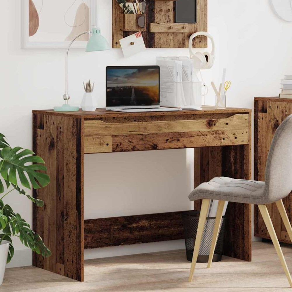 vidaXL Γραφείο Παλιό ξύλο 100x50x78cm Μηχανικά επεξεργασμένο ξύλο 1 τεμ.