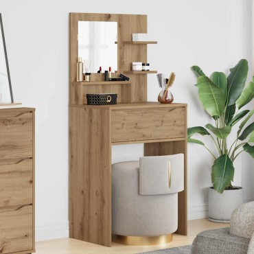 vidaXL Τραπέζια Ντυσίματος Κρεβατοκάμαρας Artisan Oak 60x39,5x135cm