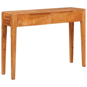 vidaXL Τραπέζι κονσόλας Καφέ 110x30x80cm Στερεό Ξύλο Ακακίας