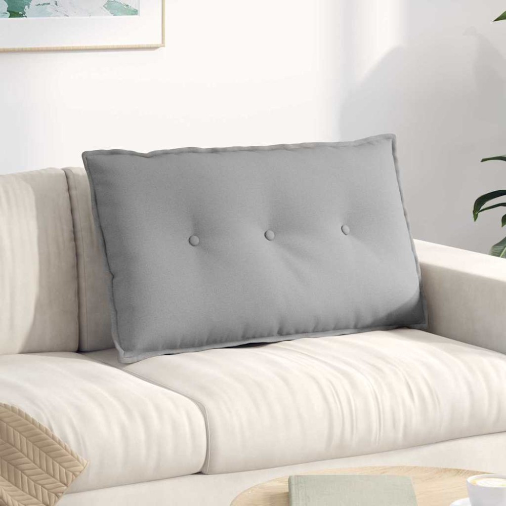 vidaXL Μαξιλάρι Πλάτης Σκίουρος Γκρί 80 x 19 x 50 εκ ύφασμα