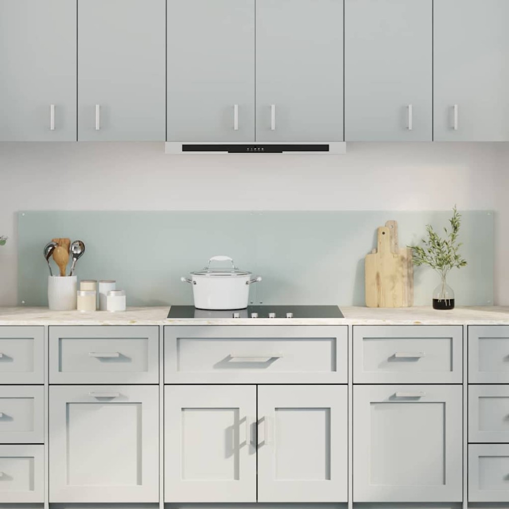 vidaXL Πλάτη κουζίνας 2 τμχ. Λευκό 100 x 40 cm σκληρυμένο γυαλί