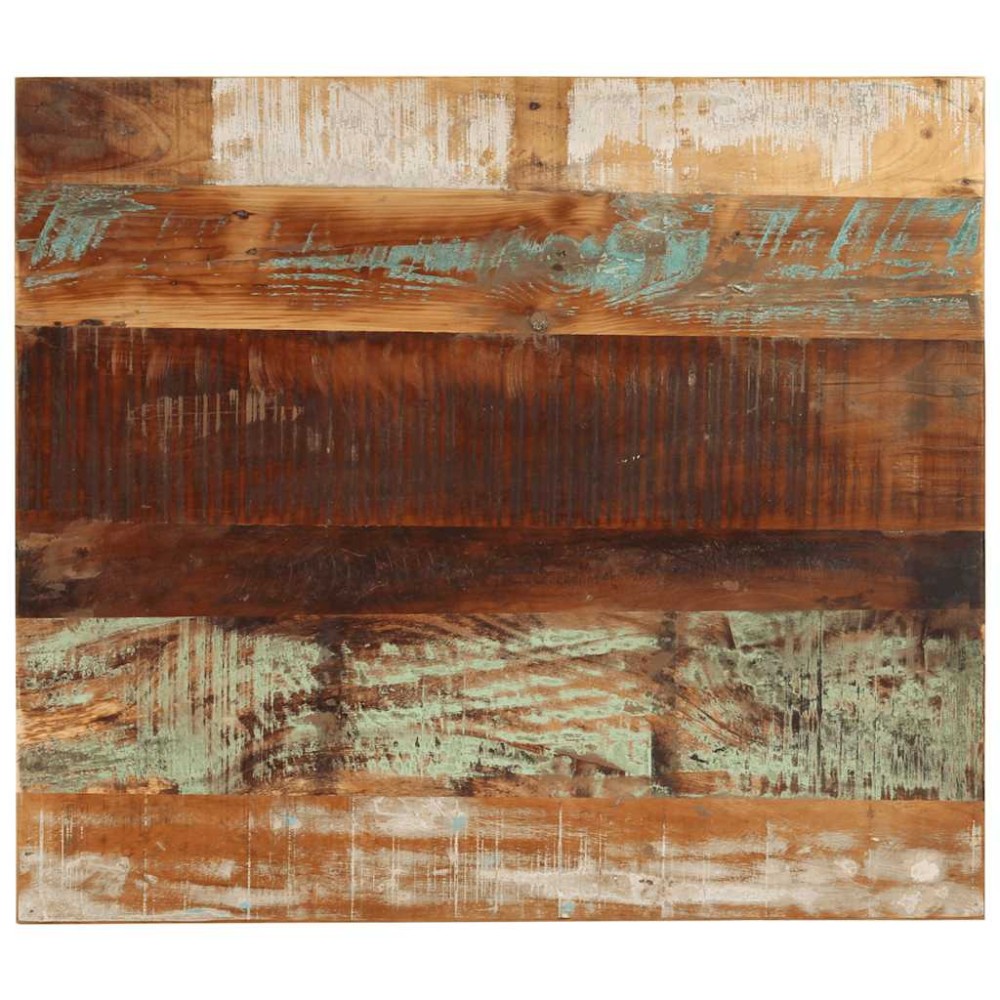 vidaXL Επιφάνεια Τραπεζιού Ορθ. 70x80cm 15-16 χιλ Μασίφ Ανακ. Ξύλο 1 τεμ.